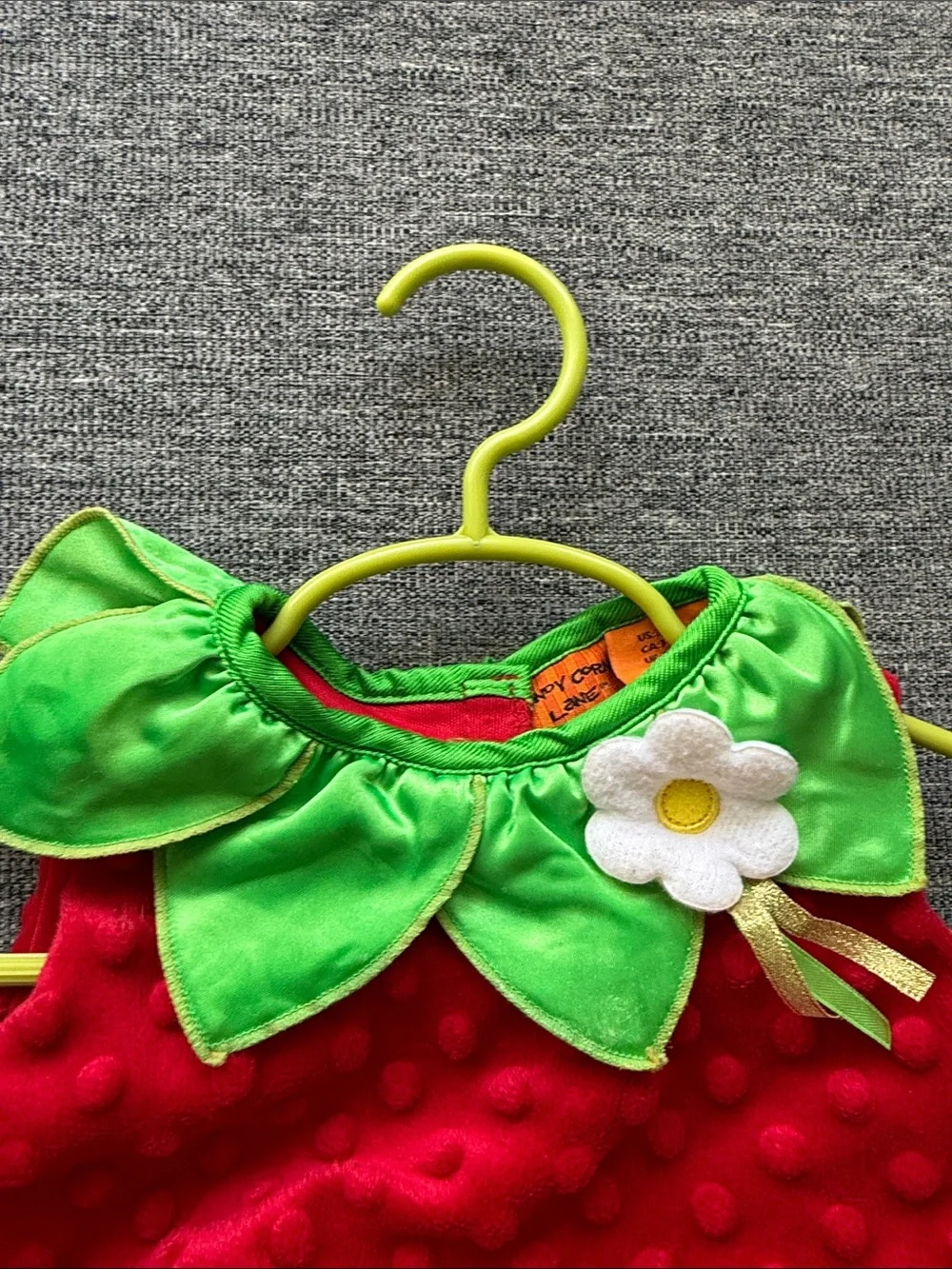 ADORABLE 🌼🍓 STRAWBERRY 🍓🌼 2PC INFANT COSTUME SIZE 3-6 MONTHS 🌟LIKE NEW🌟
